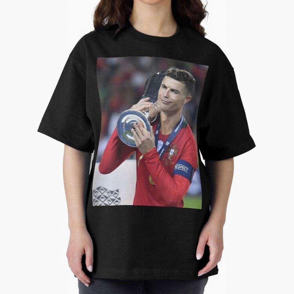 Todos Portugal 2019 CR7 Oversized T-Shirt Bring Legendary Rivalry Energy to the FIFA World Cup 2026 Journey through Neymar Highlights, France Pride, Tournament Hype, Historic Matchups, Family Viewing Parties and Global Sports Pride; Great for
