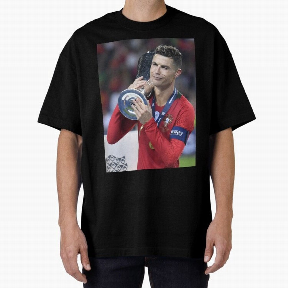 Todos Portugal 2019 CR7 Oversized T-Shirt Bring Legendary Rivalry Energy to the FIFA World Cup 2026 Journey through Neymar Highlights, France Pride, Tournament Hype, Historic Matchups, Family Viewing Parties and Global Sports Pride; Great for
