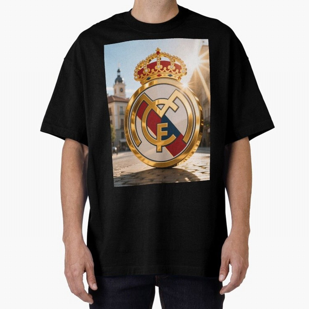 Plaza Sol Real Madrid Oversized T-Shirt Celebrate Fan Favorites in the FIFA World Cup 2026 Group Stage Journey through Haaland Highlights, Brazil, Portugal and Argentina Pride, Classic Soccer Heritage, Championship Pressure, Fan Loyalty and