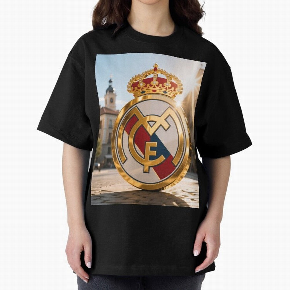 Plaza Sol Real Madrid Oversized T-Shirt Celebrate Fan Favorites in the FIFA World Cup 2026 Group Stage Journey through Haaland Highlights, Brazil, Portugal and Argentina Pride, Classic Soccer Heritage, Championship Pressure, Fan Loyalty and