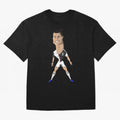 CR7 Oversized T-Shirt Showcase the FIFA World Cup 2026 Group Stage Journey through Messi and Cristiano Ronaldo Highlights, England, France and Netherlands Pride, Classic Soccer Heritage, Championship Pressure, Fan Loyalty and International Pride;
