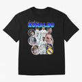 Cristiano Ronaldo Bootleg Oversized T-Shirt Feel International Energy from FIFA World Cup 2026 Inspired by Mbappe, Spain Energy, Soccer Culture, Superstar Moments, National Team Dreams and Competitive Fire; Great for Watch Parties, Sports Bars,