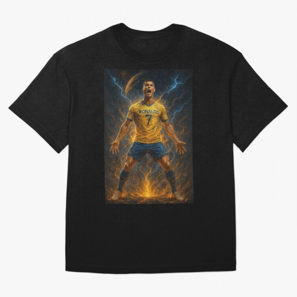 Cristiano Ronaldo Oversized T-Shirt Show Your Tournament Heart for Match Day Hype around FIFA World Cup 2026 Group Stage, Mbappe, England and Germany, Classic Soccer Heritage, Championship Pressure, Fan Loyalty and International Pride; Built for