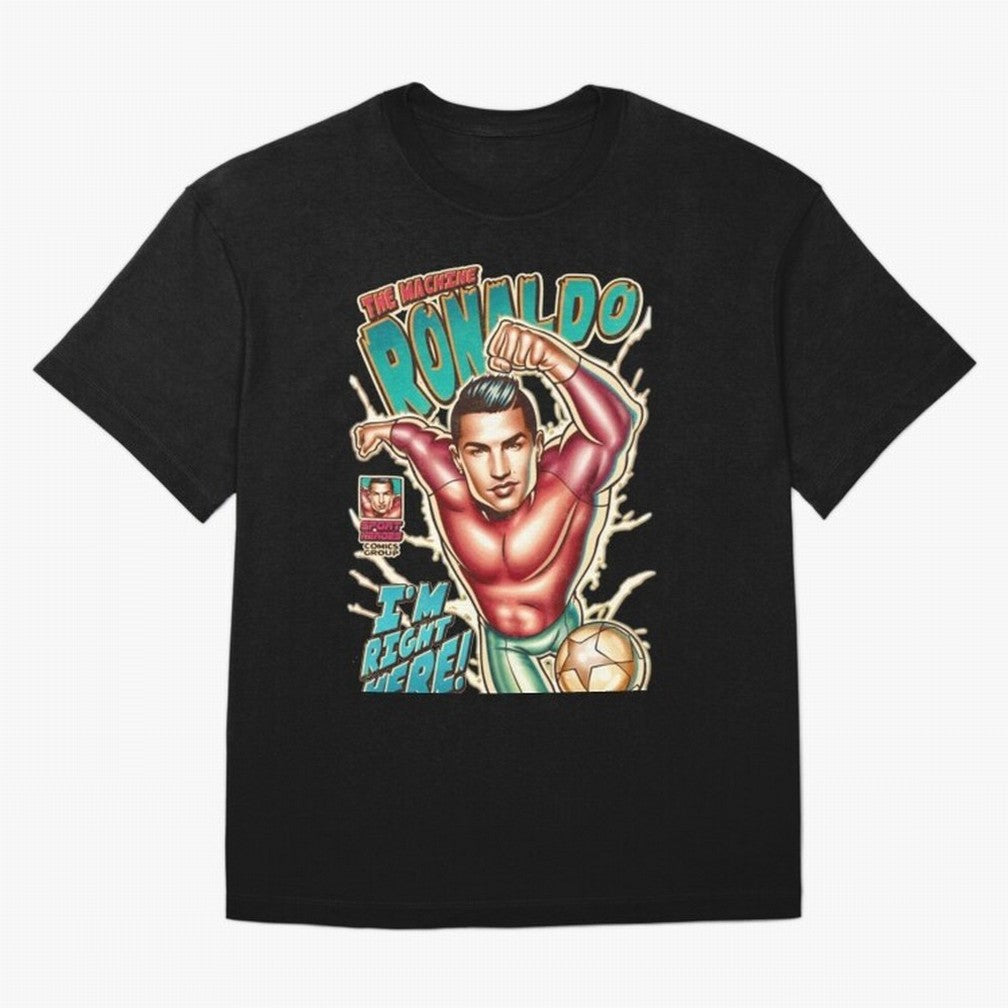 Cristiano Ronaldo The Machine Ronaldo Oversized T-Shirt Celebrate the Next Chapter of FIFA World Cup 2026 for Fans of Haaland and England, France and Netherlands, Bringing Championship Spirit, Famous Goals, Roaring Crowds and International Football