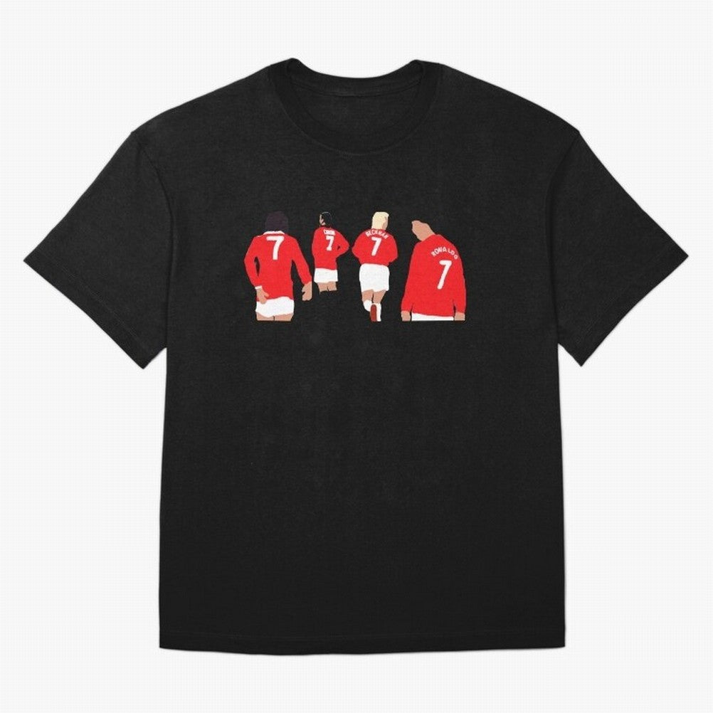 Manchester United Number 7 Legends Oversized T-Shirt Fuel Your Fan Pride for Global Football Passion for FIFA World Cup 2026, Featuring Messi and Cristiano Ronaldo, France, Football History, Final Match Energy, Crowd Noise and Once in a Lifetime