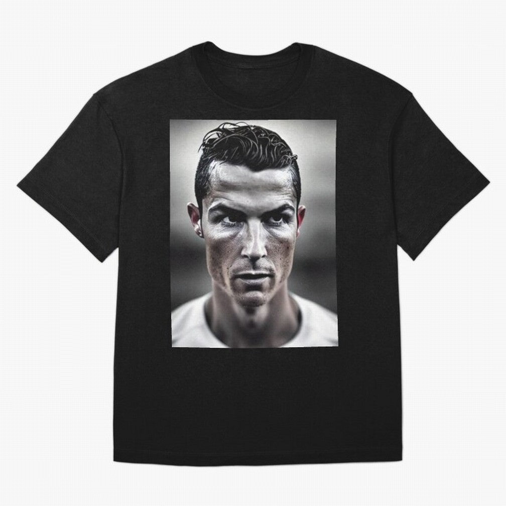 Cristiano Ronaldo Portrait Oversized T-Shirt Make Every Kick Count in FIFA World Cup 2026 for Fans of Haaland and Mbappe and Brazil, Bringing Champion Mindset, Group Stage Buzz, Knockout Tension and Passionate Fan Culture; Created for Match Day