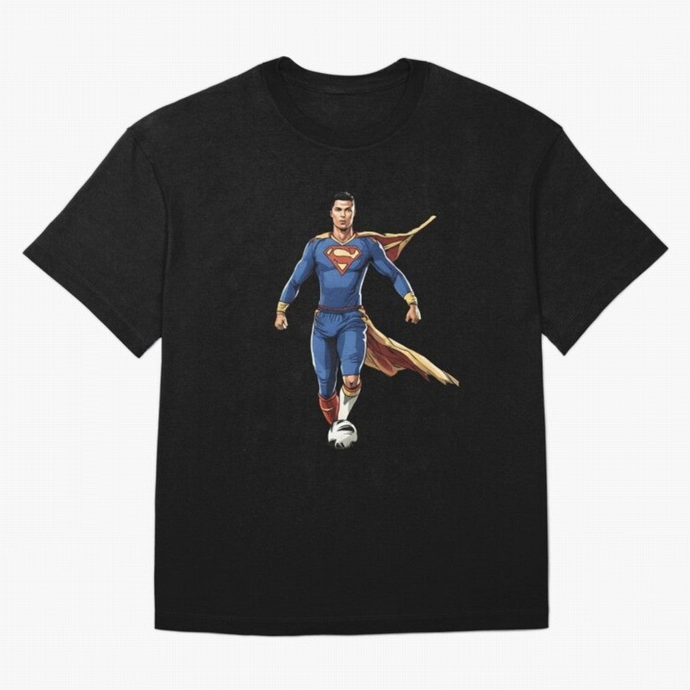Ronaldo Superhero Oversized T-Shirt Carry the FIFA World Cup 2026 Journey through Mbappe and Neymar Highlights, Argentina and Brazil Pride, Soccer Culture, Superstar Moments, National Team Dreams and Competitive Fire; Perfect for People Who Love