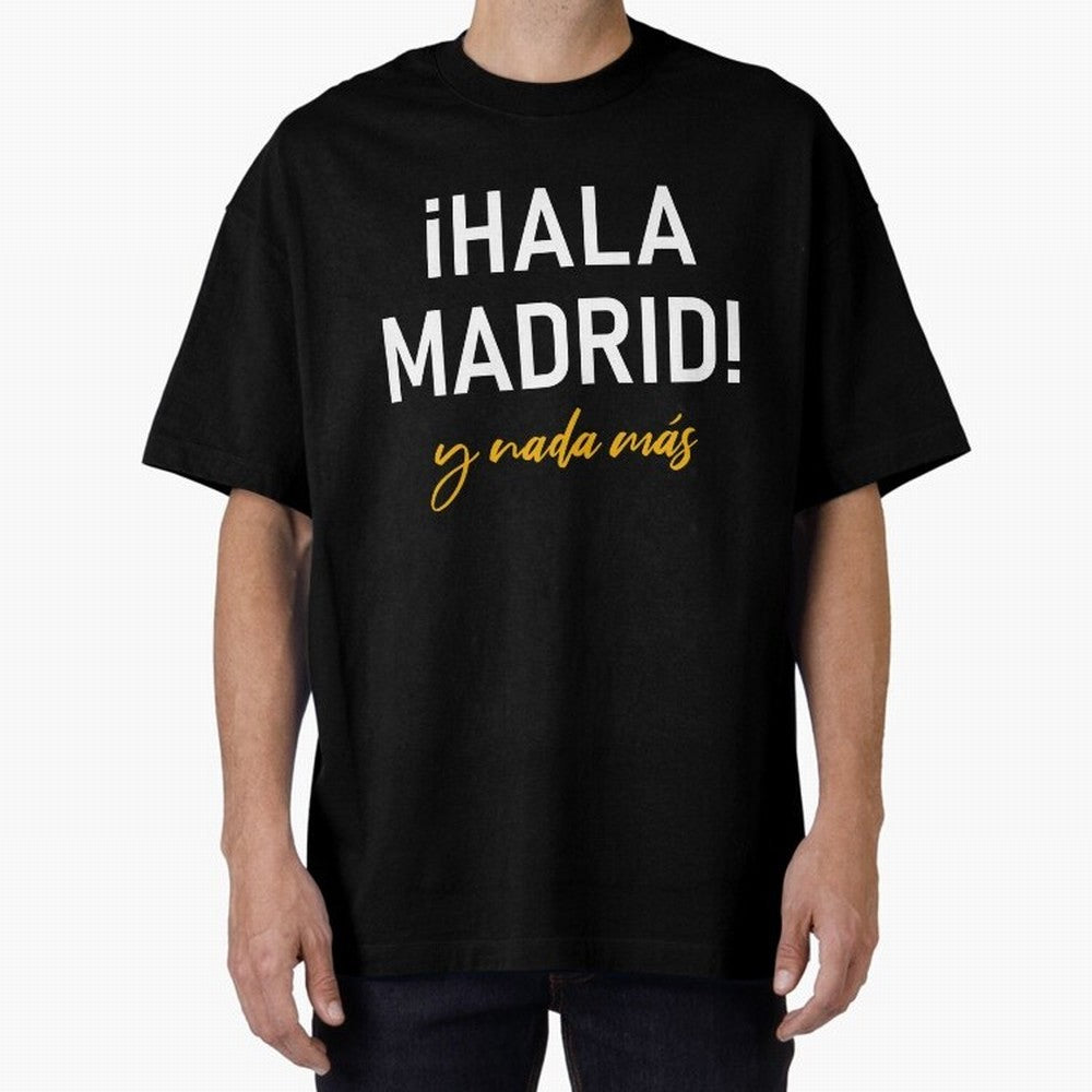 Hala Madrid Oversized T-Shirt Feel the Heartbeat of FIFA World Cup 2026 Highlighting Haaland, Spain and Netherlands Energy, Global Supporter Spirit, Legendary Goals, National Colors and Tournament Celebration; Made for Collectors Who Enjoy Iconic