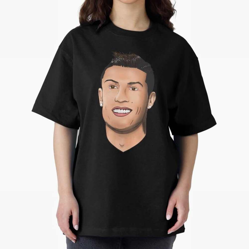 Cristiano Ronaldo Oversized T-Shirt Elevate FIFA World Cup 2026 for Fans of Haaland and Portugal, Bringing Retro Football Energy, Iconic Rivalries, Trophy Chase Drama and Stadium Atmosphere; Built for Supporters Chasing Trophy Dreams, Final Match