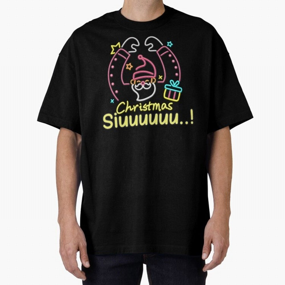 Christmas siuuu CR7 goal Oversized T-Shirt Carry the Dream of Match Day Hype around FIFA World Cup 2026, CR7 and Messi, Argentina, France and Brazil, Tournament Hype, Historic Matchups, Family Viewing Parties and Global Sports Pride; Built for