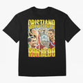 Cristiano Ronaldo CR7 SIUUU El Bicho Vintage Retro Design Oversized T-Shirt Show Passion for the Stars of Global Football Passion for FIFA World Cup 2026, Capturing Messi, Argentina and Brazil, Game Day Rituals, Football Legends, Country Pride and