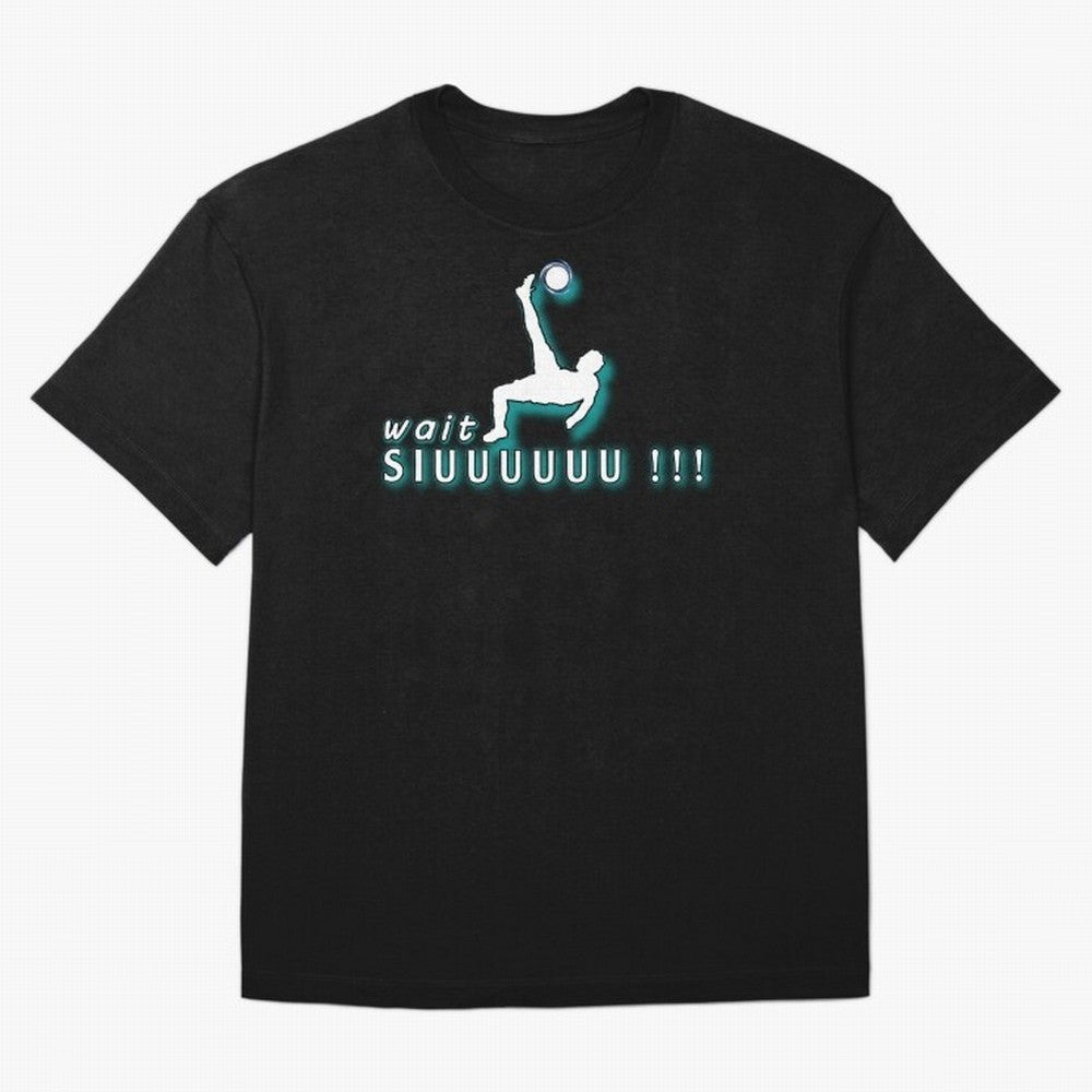 Wait siuuu CR7 goal Oversized T-Shirt Carry the FIFA World Cup 2026 Group Stage Journey through Messi Highlights, Portugal, Spain and Germany Pride, Retro Football Energy, Iconic Rivalries, Trophy Chase Drama and Stadium Atmosphere; Created for