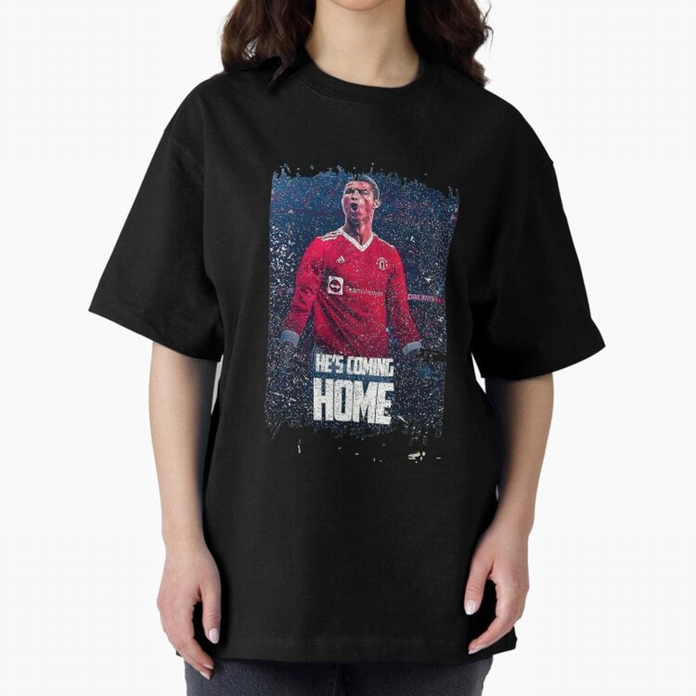 Cristiano Ronaldo Cristiano Ronaldoo Oversized T-Shirt Feel the Trophy Chase of the FIFA World Cup 2026 Journey through Messi Highlights, Brazil Pride, Football Festival Excitement, Trophy Ambitions, Country Rivalries and Star Player Buzz; Ideal