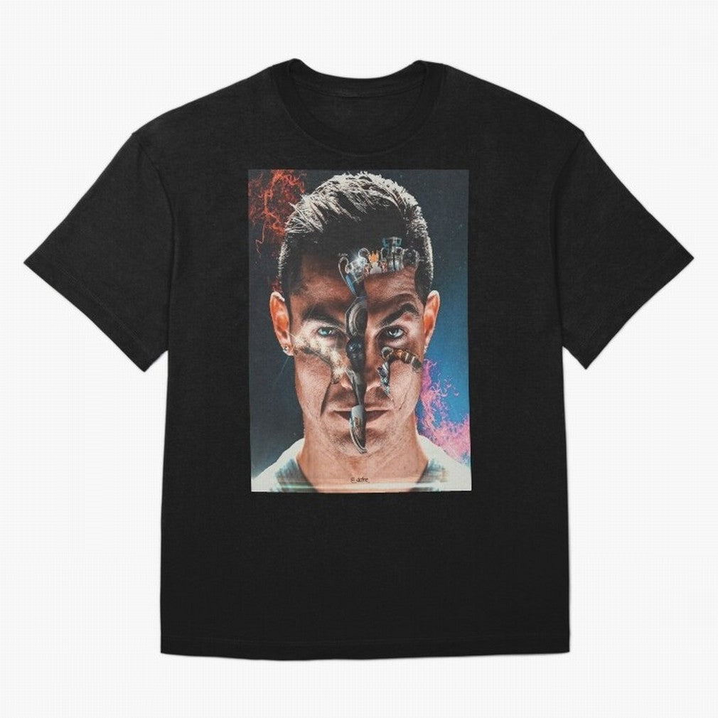 CR7 Career Titles+Ballon (x5) Oversized T-Shirt Keep the Match Day Mood of FIFA World Cup 2026 USA Canada Mexico for Fans of Neymar, Haaland and Cristiano Ronaldo and England and Germany, Bringing Fan Favorite Moments, National Team Passion, Big