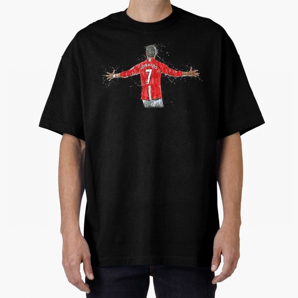 Cristiano Ronaldo 8 Oversized T-Shirt Bring a Vintage Feel to the FIFA World Cup 2026 Journey through Cristiano Ronaldo Highlights, Spain Pride, Stadium Memories, Football Loyalty, International Chants and Championship Tradition; Great for Watch