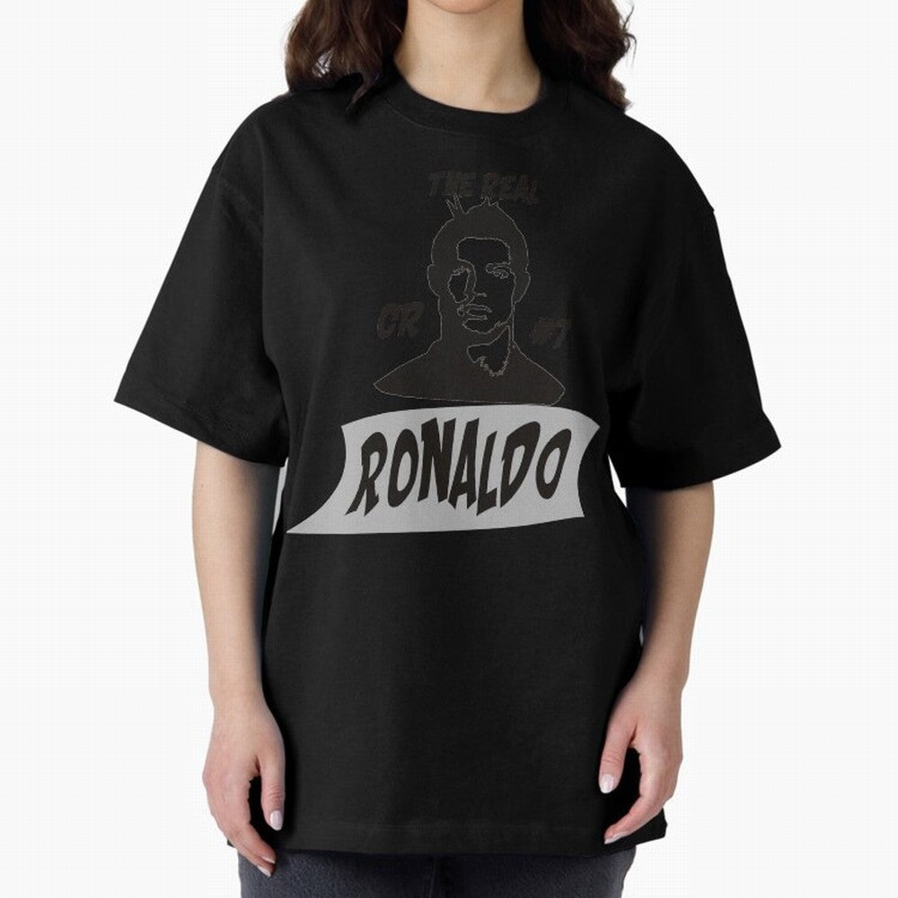 The Real Ronaldo Oversized T-Shirt Follow Match Day Hype around FIFA World Cup 2026 USA Canada Mexico, Haaland, France and Portugal, Championship Spirit, Famous Goals, Roaring Crowds and International Football Unity; Made for Collectors Who Enjoy