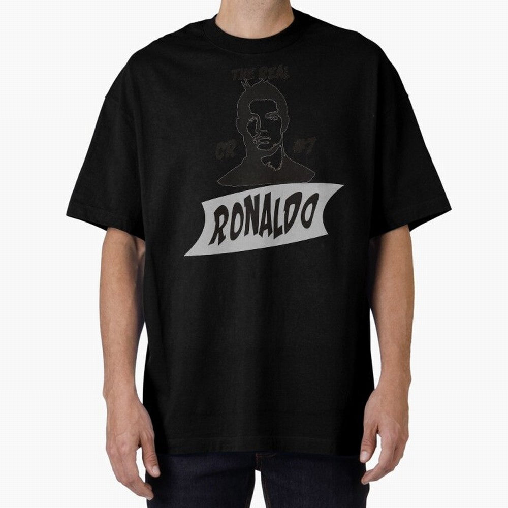 The Real Ronaldo Oversized T-Shirt Follow Match Day Hype around FIFA World Cup 2026 USA Canada Mexico, Haaland, France and Portugal, Championship Spirit, Famous Goals, Roaring Crowds and International Football Unity; Made for Collectors Who Enjoy