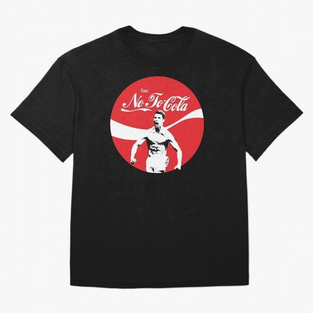 Cristiano Ronaldo - Say No To Cola Oversized T-Shirt Enjoy the Biggest Football Party of FIFA World Cup 2026 USA Canada Mexico Made for Mbappe, Portugal, Spain and Germany Energy, Championship Spirit, Famous Goals, Roaring Crowds and International