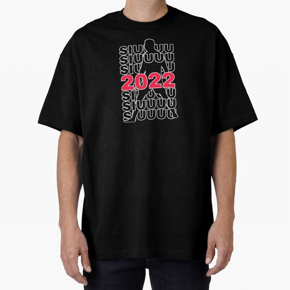 Siuuu 2022 Cristiano ronaldo goal Oversized T-Shirt Capture Stadium Memories from the FIFA World Cup 2026 Group Stage Journey through Mbappe Highlights, Brazil, Portugal and Argentina Pride, Football Festival Excitement, Trophy Ambitions, Country