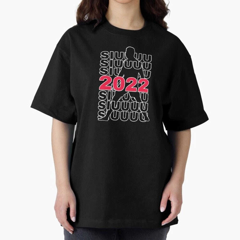 Siuuu 2022 Cristiano ronaldo goal Oversized T-Shirt Capture Stadium Memories from the FIFA World Cup 2026 Group Stage Journey through Mbappe Highlights, Brazil, Portugal and Argentina Pride, Football Festival Excitement, Trophy Ambitions, Country