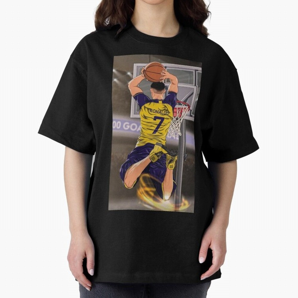 cr7 Oversized T-Shirt Bring Trophy Dreams to the FIFA World Cup 2026 Journey through Messi Highlights, England, France and Netherlands Pride, Vintage Soccer Flavor, Modern Football Stars, National Flags and Final Night Emotion; Great for Watch