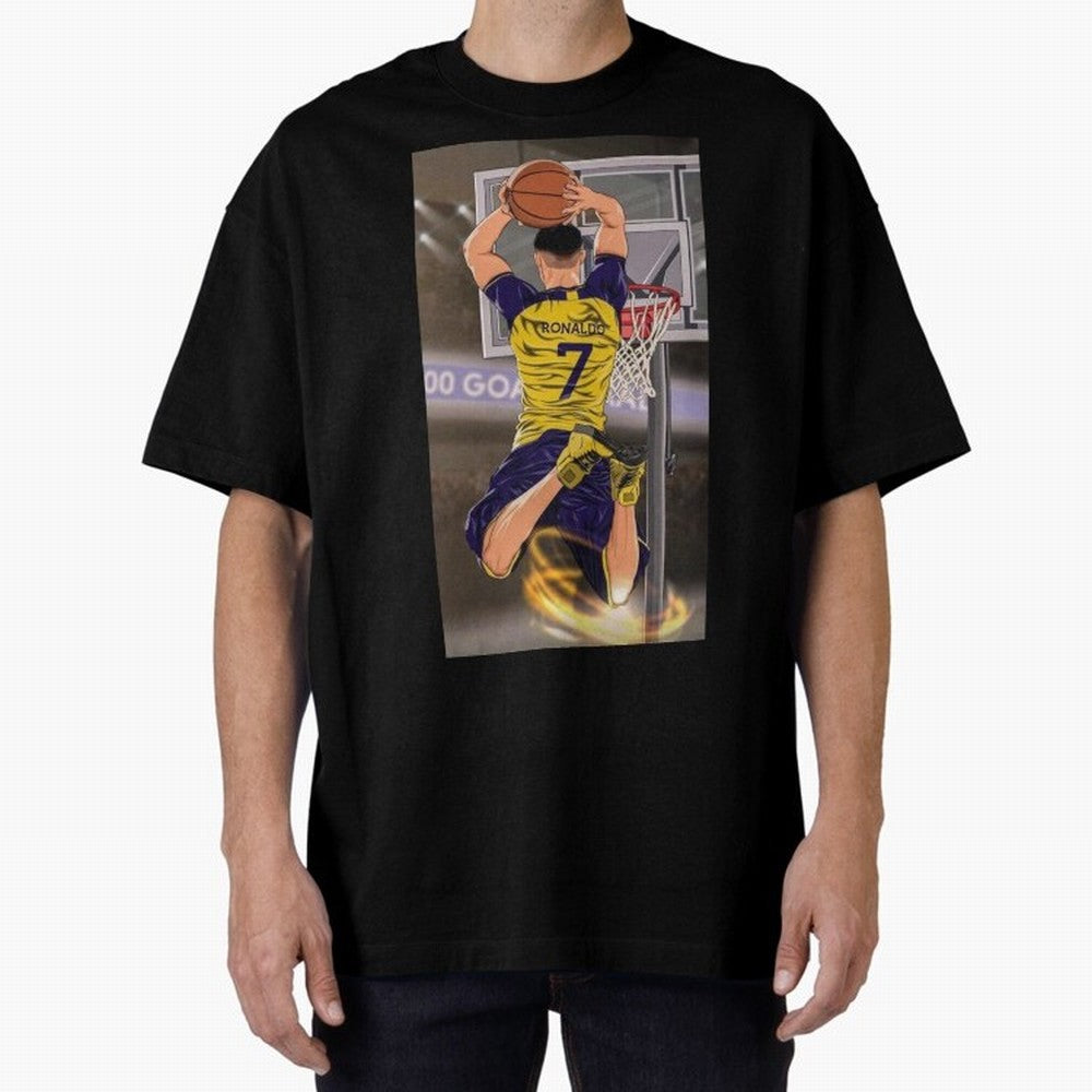 cr7 Oversized T-Shirt Bring Trophy Dreams to the FIFA World Cup 2026 Journey through Messi Highlights, England, France and Netherlands Pride, Vintage Soccer Flavor, Modern Football Stars, National Flags and Final Night Emotion; Great for Watch