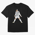 Cristiano Ronaldo 3 Oversized T-Shirt Join Global Football Passion for FIFA World Cup 2026 USA Canada Mexico, Filled with Mbappe and Neymar, Spain, Goal Celebration Energy, Supporter Heritage, Football Icons and Worldwide Tournament Joy; Ideal for