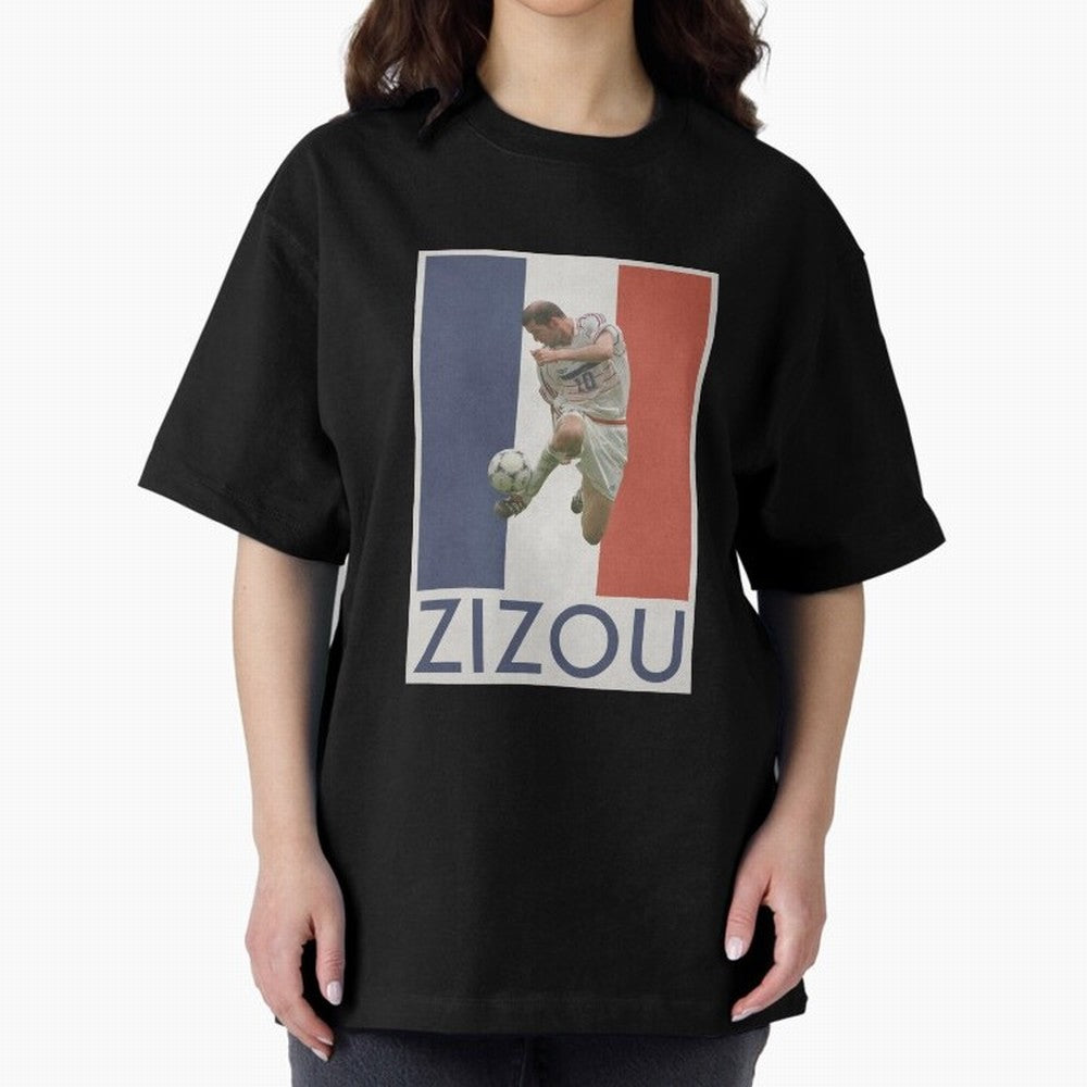 Football - Zidane Oversized T-Shirt Support FIFA World Cup 2026 Group Stage Capturing Cristiano Ronaldo, Haaland and CR7, France and Portugal Energy, Fan Favorite Moments, National Team Passion, Big Match Drama and Soccer History; Great for Watch