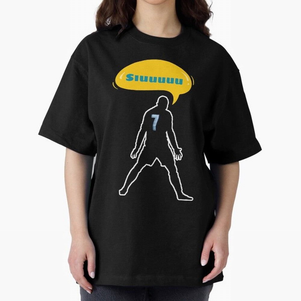 Siuuu Cristiano ronaldo goal Oversized T-Shirt Feel the Trophy Chase of Global Football Passion for FIFA World Cup 2026 Group Stage, with CR7 and Messi, England and Germany, Football Passion, Legendary Performances, Festival Vibes and Supporter