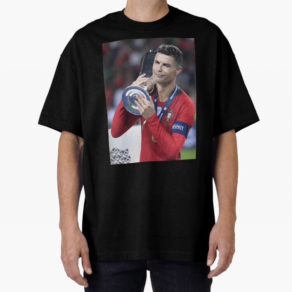 Todos Portugal 2019 Cr7 Oversized T-Shirt Celebrate Unforgettable Nights in FIFA World Cup 2026 USA Canada Mexico for Fans of CR7 and Brazil, Bringing Football History, Final Match Energy, Crowd Noise and Once in a Lifetime Moments; Ideal for Fans