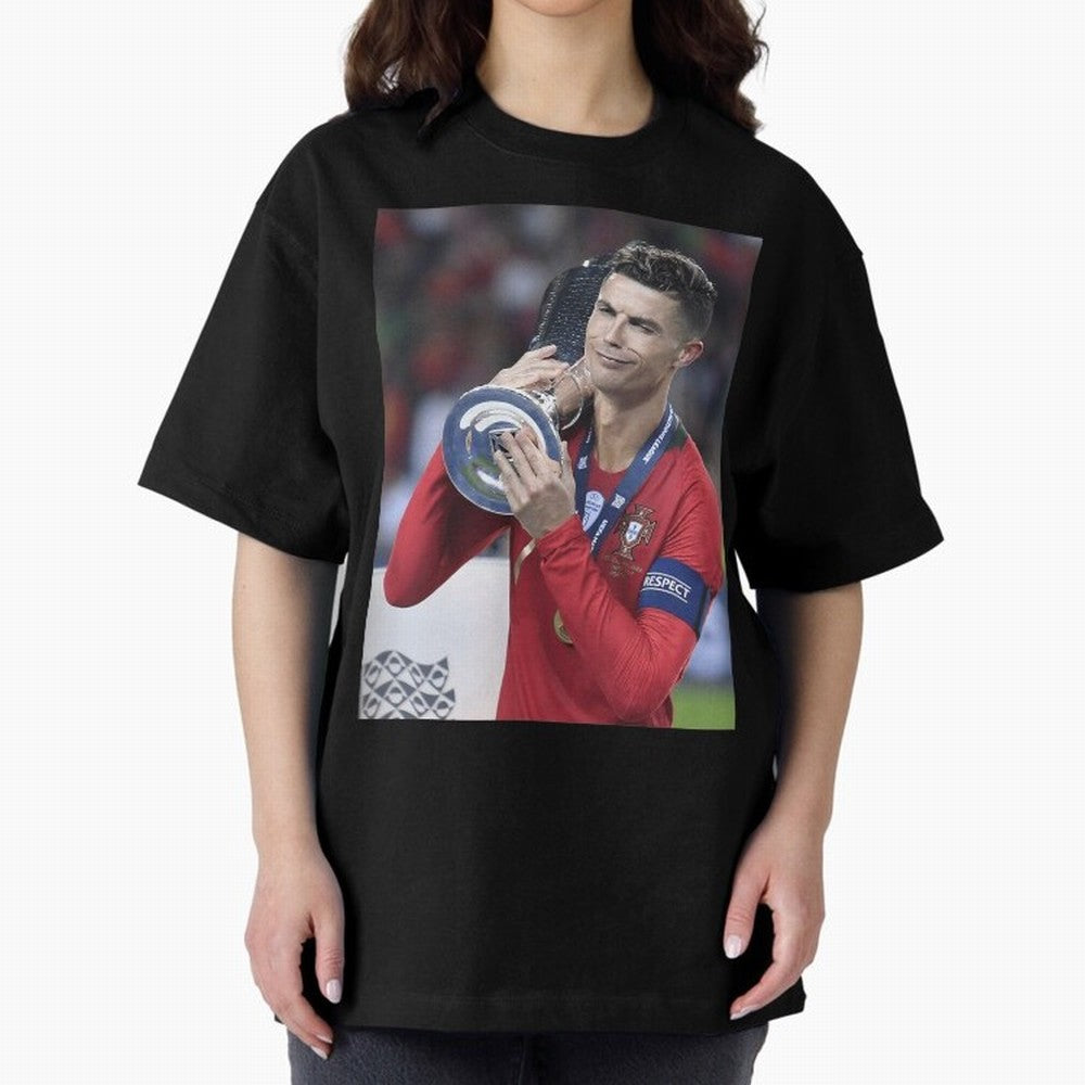 Todos Portugal 2019 Cr7 Oversized T-Shirt Celebrate Unforgettable Nights in FIFA World Cup 2026 USA Canada Mexico for Fans of CR7 and Brazil, Bringing Football History, Final Match Energy, Crowd Noise and Once in a Lifetime Moments; Ideal for Fans