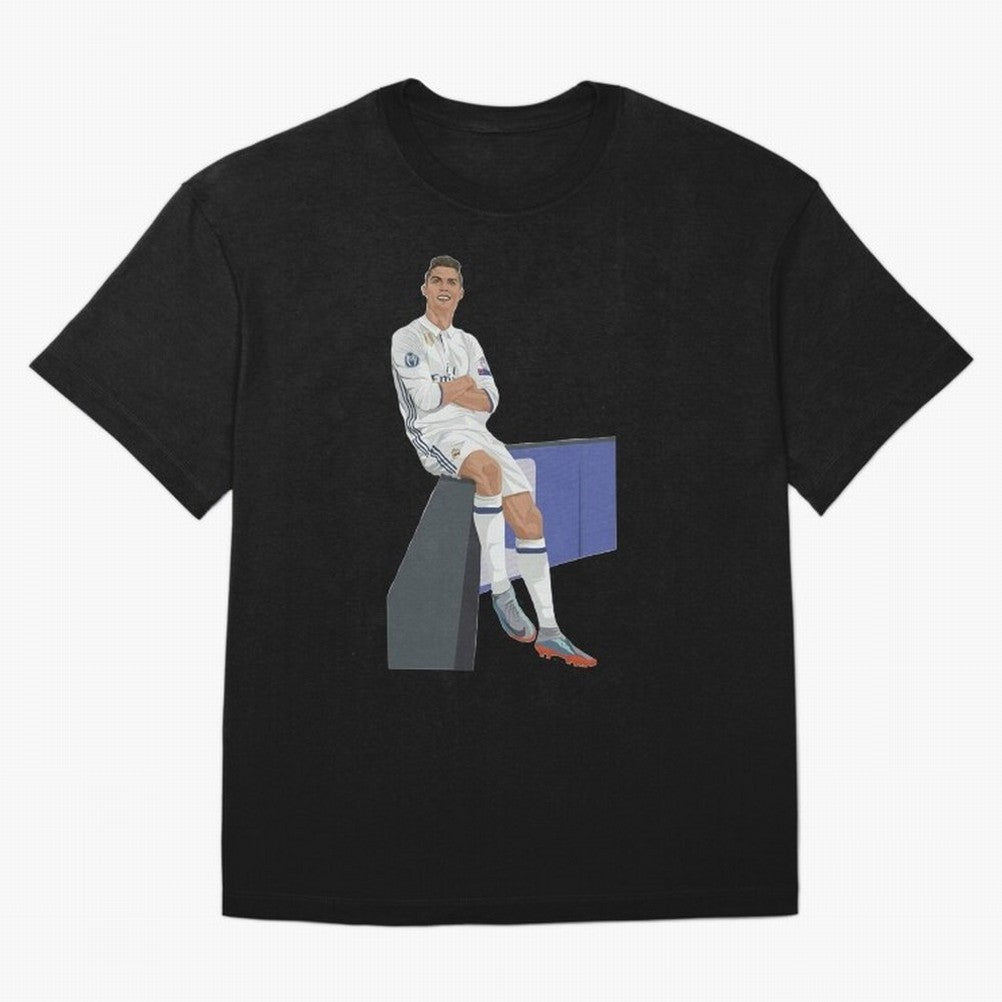 Cristiano Ronaldo Oversized T-Shirt Feel the Roar of FIFA World Cup 2026 USA Canada Mexico for Fans of Haaland and England, Bringing Worldwide Fan Energy, Dramatic Goals, Stadium Lights and Championship Celebrations; Great for Watch Parties, Sports