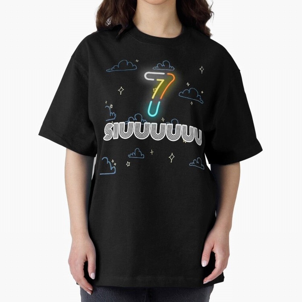Siuuuuuu 7 CR7 goal funny Oversized T-Shirt Bring Legendary Rivalry Energy to FIFA World Cup 2026 Group Stage Spirit, Built around Germany, Mbappe and Neymar, Retro Football Energy, Iconic Rivalries, Trophy Chase Drama and Stadium Atmosphere; Ideal