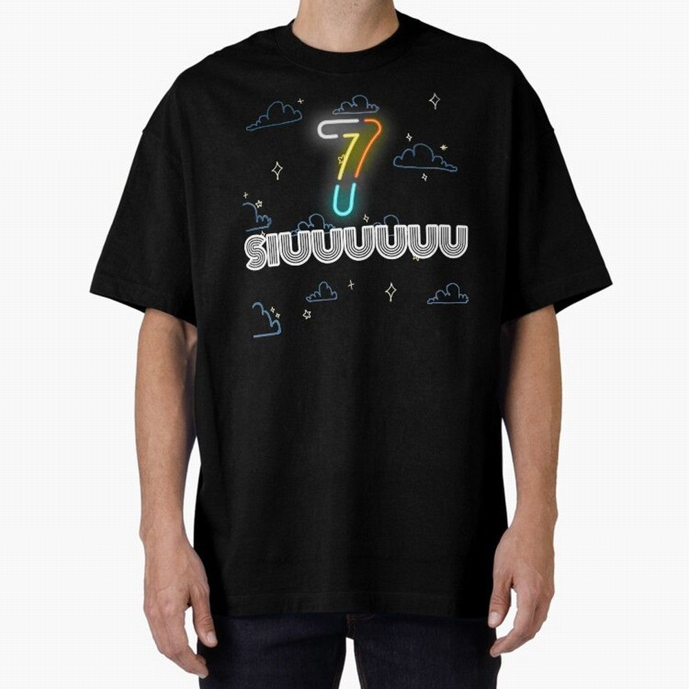 Siuuuuuu 7 CR7 goal funny Oversized T-Shirt Bring Legendary Rivalry Energy to FIFA World Cup 2026 Group Stage Spirit, Built around Germany, Mbappe and Neymar, Retro Football Energy, Iconic Rivalries, Trophy Chase Drama and Stadium Atmosphere; Ideal