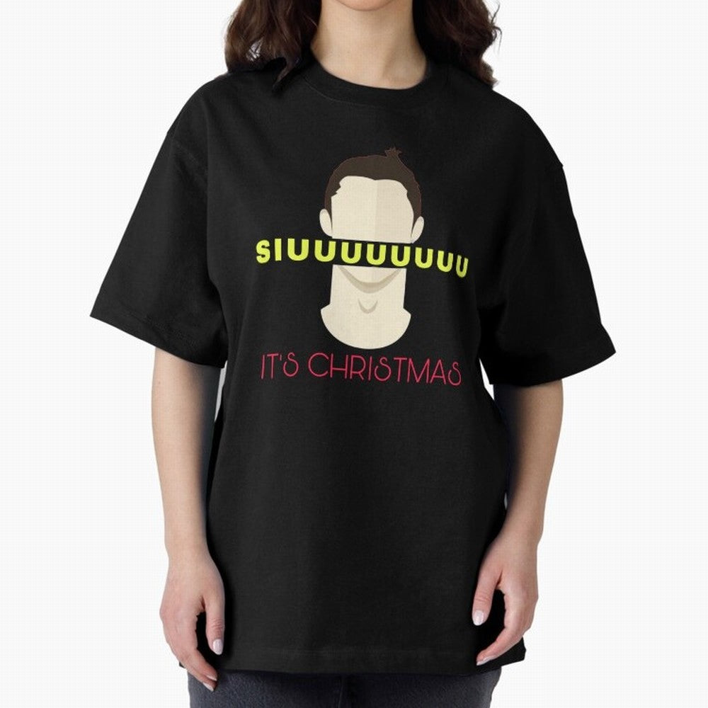 Siuuu it¡¯s Christmas CR7 Oversized T-Shirt Celebrate the Next Chapter of FIFA World Cup 2026 Spirit, Centered on France, Mbappe, Football Festival Excitement, Trophy Ambitions, Country Rivalries and Star Player Buzz; Ideal for Passionate Fans Who