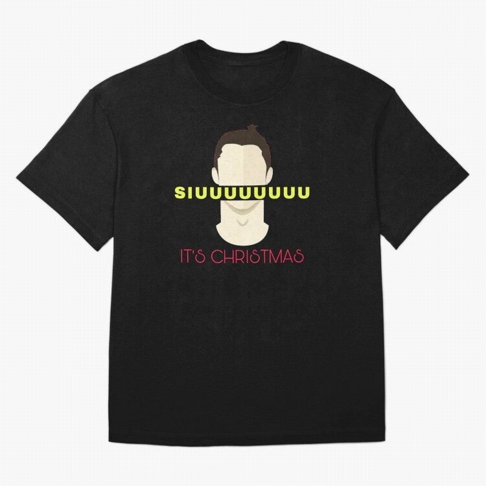 Siuuu it¡¯s Christmas CR7 Oversized T-Shirt Celebrate the Next Chapter of FIFA World Cup 2026 Spirit, Centered on France, Mbappe, Football Festival Excitement, Trophy Ambitions, Country Rivalries and Star Player Buzz; Ideal for Passionate Fans Who