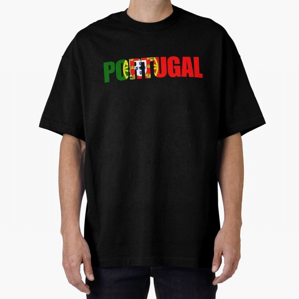 Portugal Country Oversized T-Shirt Treasure FIFA World Cup 2026 Group Stage Featuring Haaland, Brazil Energy, Vintage Soccer Flavor, Modern Football Stars, National Flags and Final Night Emotion; Made for Die Hard Supporters, Soccer Lovers, Game