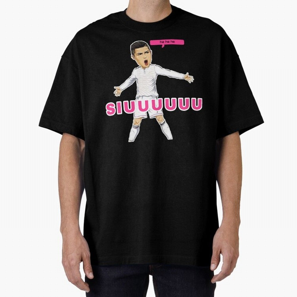 hehehe suiii Oversized T-Shirt Join Supporters Worldwide for FIFA World Cup 2026 USA Canada Mexico Capturing Messi and Cristiano Ronaldo, Brazil Energy, Game Day Rituals, Football Legends, Country Pride and the Road to the Final; Made for Die Hard