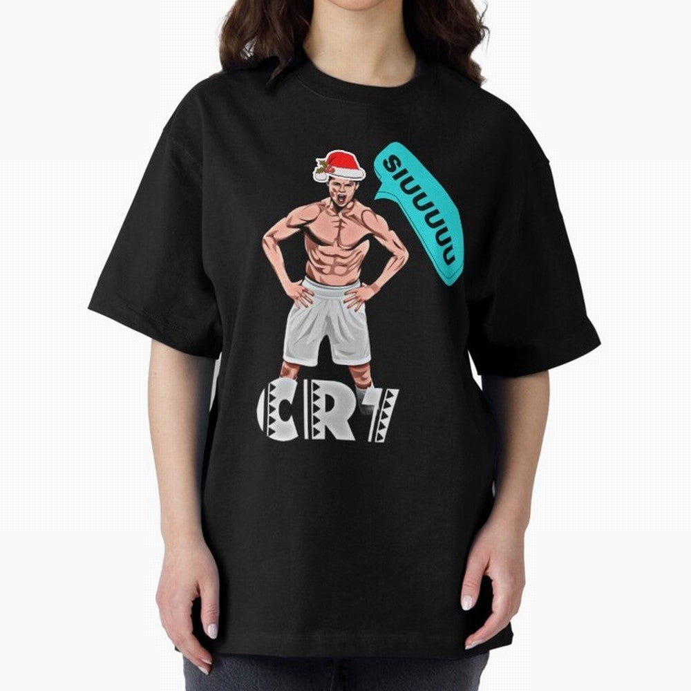 Siuuu Cristiano ronaldo Oversized T-Shirt Step into Match Day Hype around FIFA World Cup 2026 USA Canada Mexico, Messi, CR7 and Mbappe, Argentina, Champion Mindset, Group Stage Buzz, Knockout Tension and Passionate Fan Culture; Ideal for Passionate