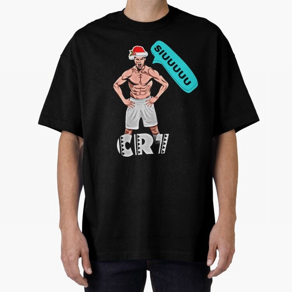 Siuuu Cristiano ronaldo Oversized T-Shirt Step into Match Day Hype around FIFA World Cup 2026 USA Canada Mexico, Messi, CR7 and Mbappe, Argentina, Champion Mindset, Group Stage Buzz, Knockout Tension and Passionate Fan Culture; Ideal for Passionate