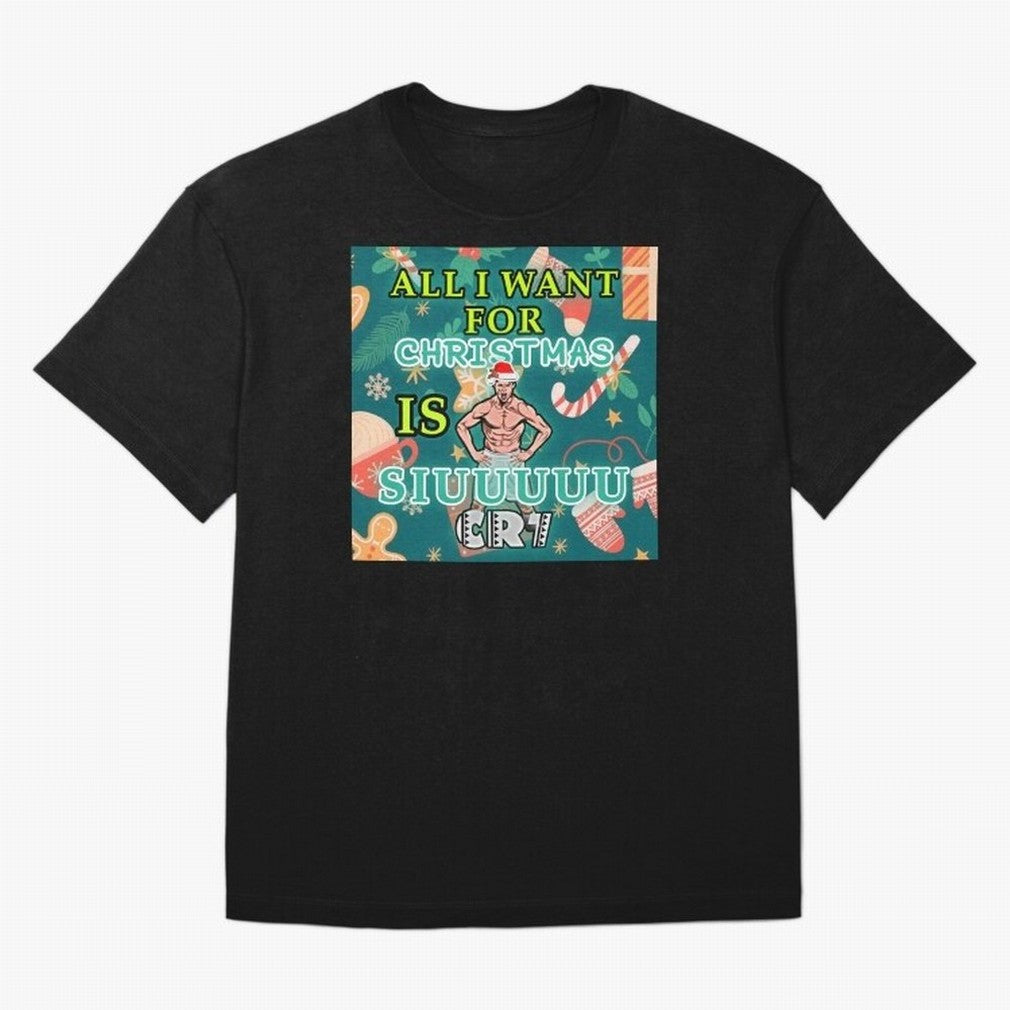 All i want for christmas is siuuu Oversized T-Shirt Bring Global Tournament Vibes to FIFA World Cup 2026 Group Stage Driven by Cristiano Ronaldo, Haaland and CR7, Brazil Energy, Soccer Culture, Superstar Moments, National Team Dreams and