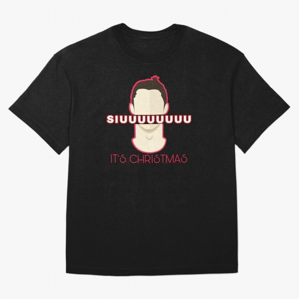 Siuuu it¡¯s Christmas CR7 funnu Oversized T-Shirt Follow the Final Road of FIFA World Cup 2026 USA Canada Mexico for Fans of CR7 and Messi and Argentina and Brazil, Bringing Soccer Culture, Superstar Moments, National Team Dreams and Competitive