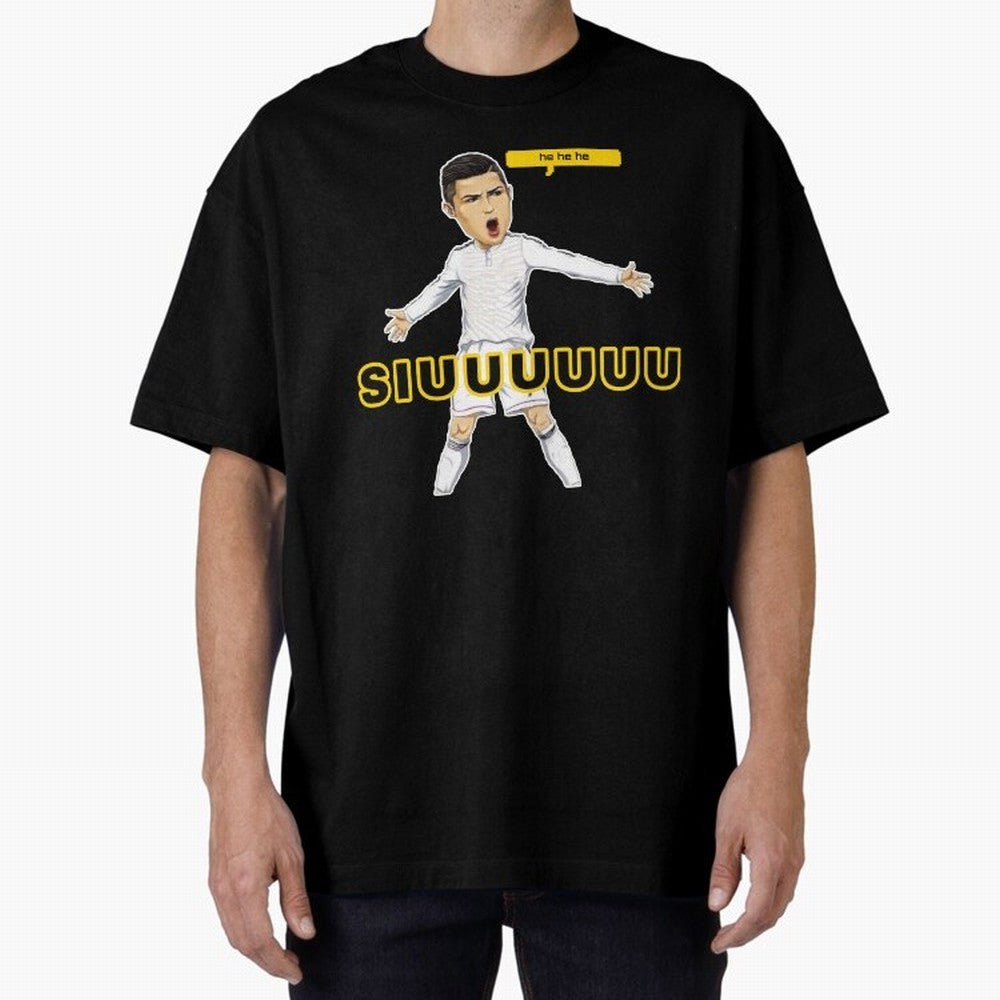 hehehe suiii cristiano ronaldo goal Oversized T-Shirt Bring FIFA World Cup 2026 for Fans of Cristiano Ronaldo, Haaland and CR7 and France, Bringing Goal Celebration Energy, Supporter Heritage, Football Icons and Worldwide Tournament Joy; Ideal for