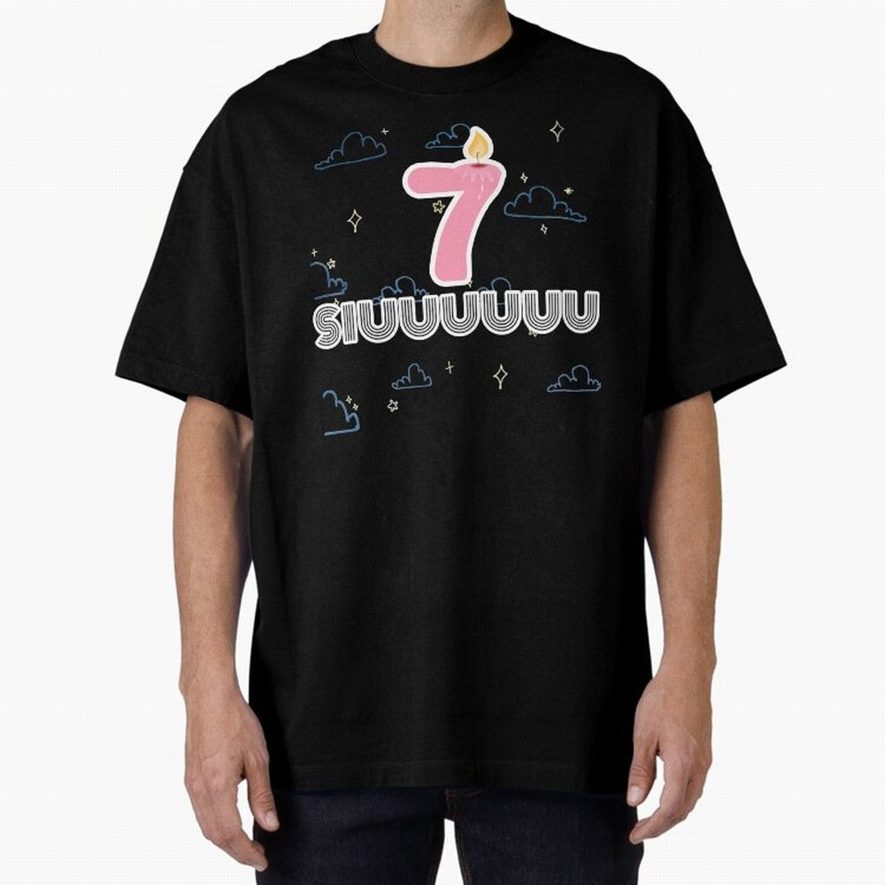 Siuuu 7 Cristiano ronaldo Oversized T-Shirt Follow the Final Road of Global Football Passion for FIFA World Cup 2026 Group Stage, Featuring Cristiano Ronaldo, Haaland and CR7, Spain, Supporter Pride, Iconic Celebrations, Legendary Names and Global
