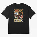 Cristiano Ronaldo Retro Collage Oversized T-Shirt Stand Out with Spirit from FIFA World Cup 2026 Group Stage for Fans of Messi, CR7 and Mbappe and England, Bringing Championship Spirit, Famous Goals, Roaring Crowds and International Football Unity;