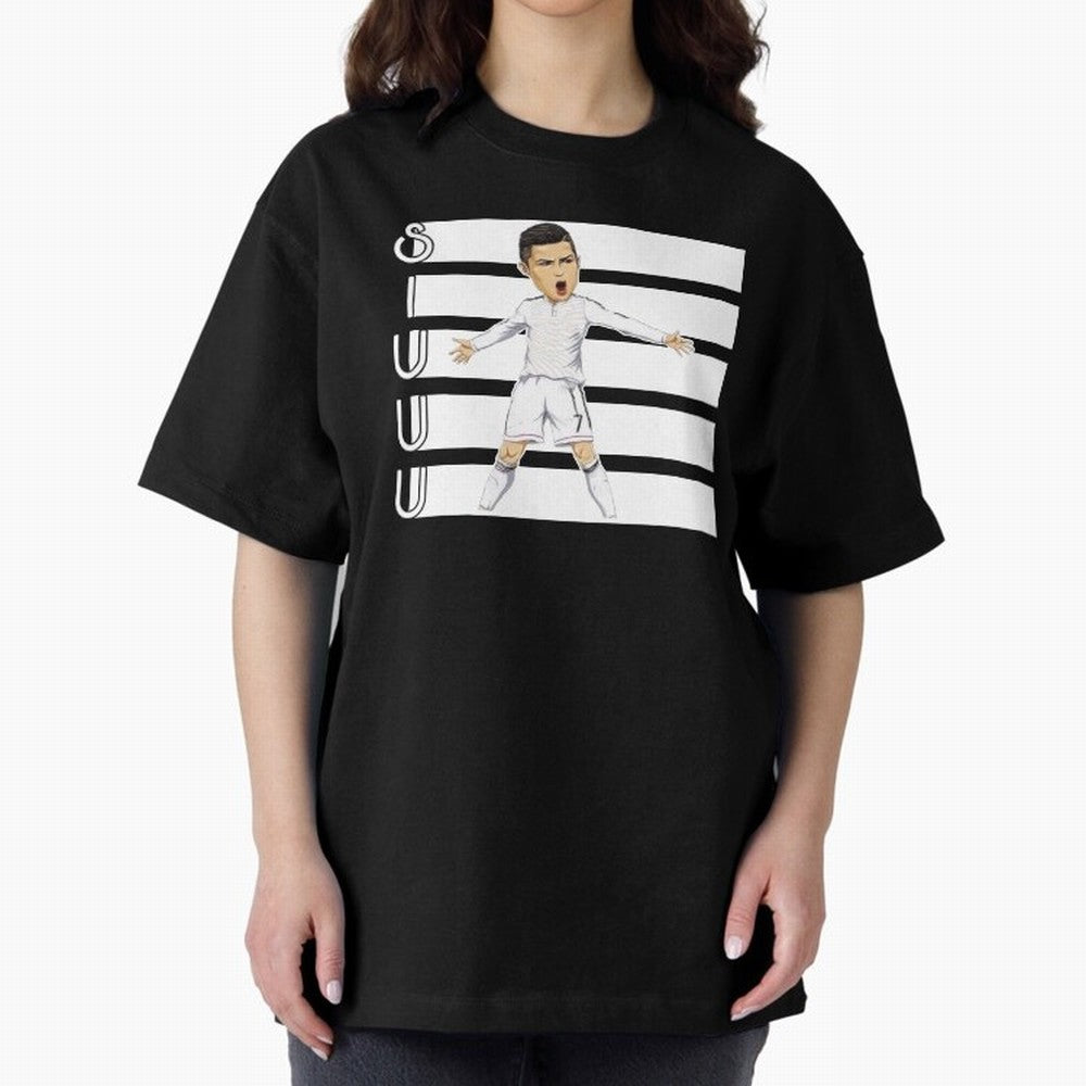 Siuuu Cristiano ronaldo goal Oversized T-Shirt Celebrate Rivalries and Pride in FIFA World Cup 2026 USA Canada Mexico Spirit, Made for Argentina and Brazil, Messi and Cristiano Ronaldo, Football Passion, Legendary Performances, Festival Vibes and