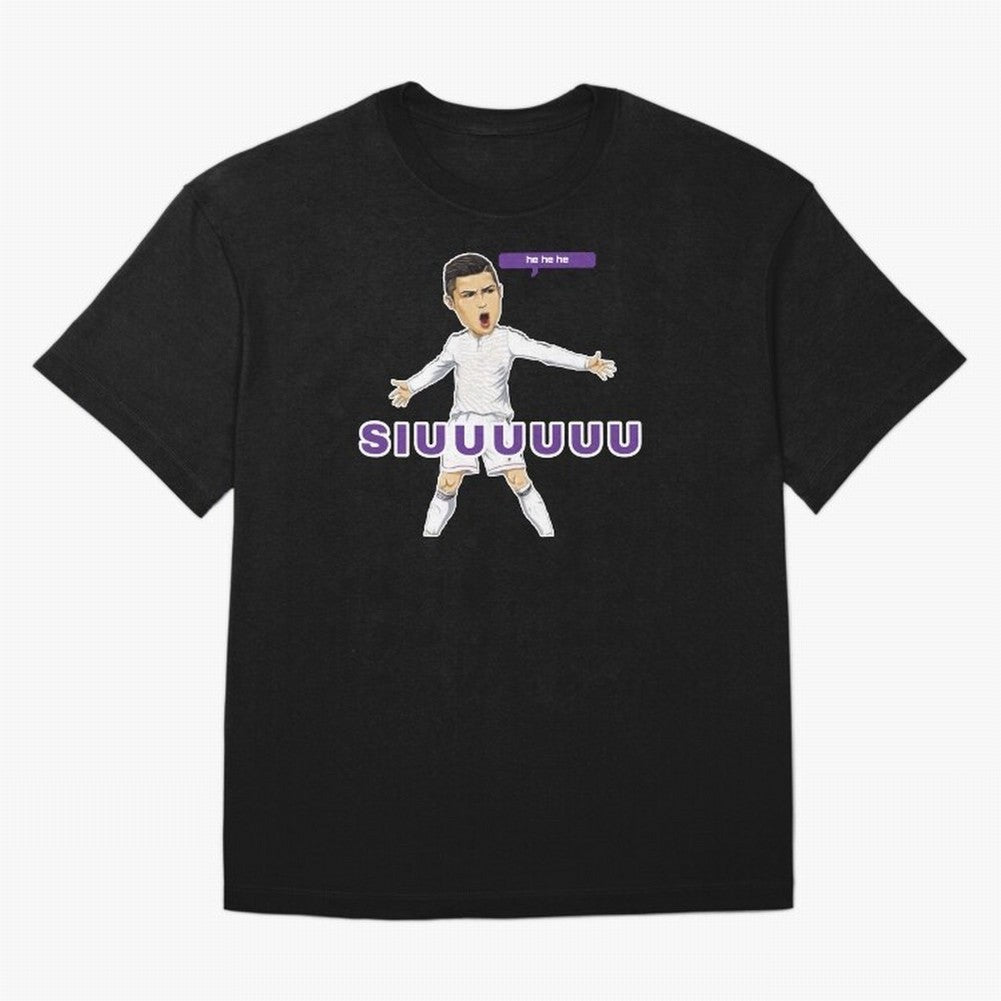 Hehehe siuuu Oversized T-Shirt Carry National Pride through FIFA World Cup 2026 USA Canada Mexico Spirit, Driven by Spain, Neymar, Haaland and Cristiano Ronaldo, Stadium Memories, Football Loyalty, International Chants and Championship Tradition;