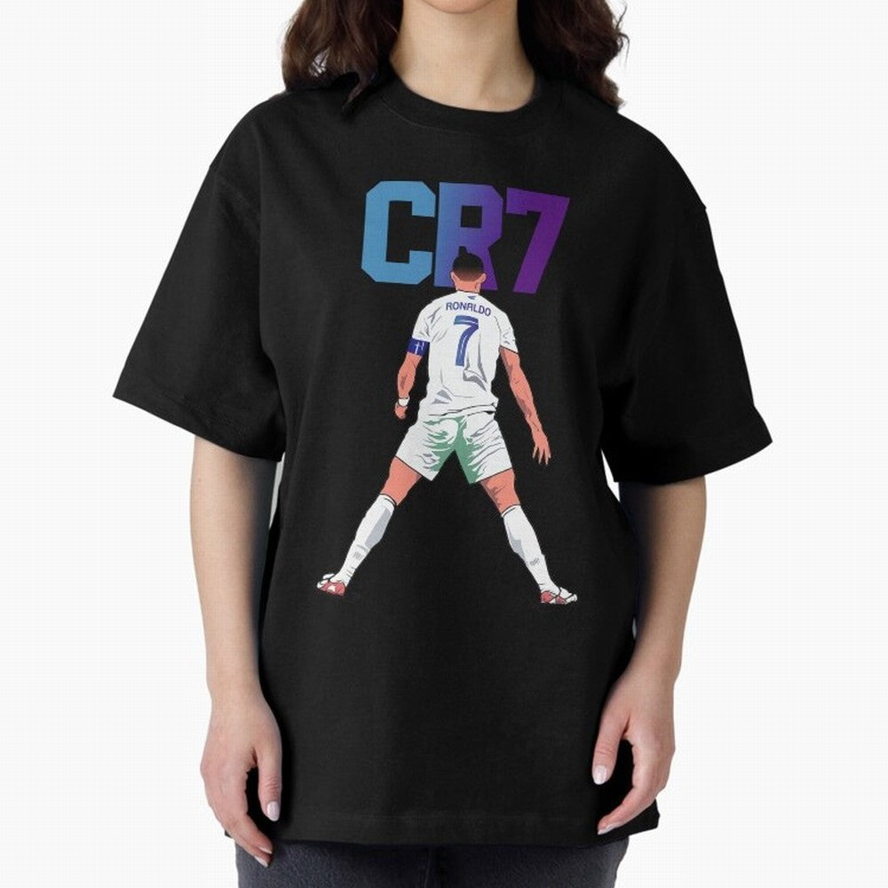 CR7 Oversized T-Shirt Bring Supporter Culture to Match Day Hype around FIFA World Cup 2026, Neymar, Haaland and Cristiano Ronaldo, England and Germany, Football Festival Excitement, Trophy Ambitions, Country Rivalries and Star Player Buzz; Ideal