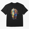 Cristiano Ronaldo & Messi Oversized T-Shirt Support FIFA World Cup 2026 Group Stage Filled with CR7, France and Portugal Energy, Football Festival Excitement, Trophy Ambitions, Country Rivalries and Star Player Buzz; Created for Match Day Parties,