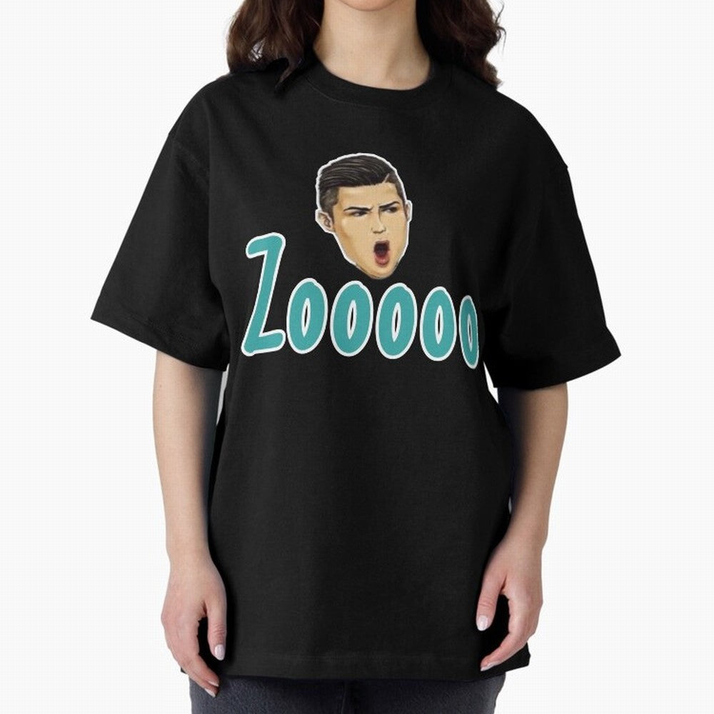 Zoooo funy CR7 goal suiii Oversized T-Shirt Celebrate Fan Culture around Match Day Hype around FIFA World Cup 2026 USA Canada Mexico, Haaland and Mbappe, England, Game Day Rituals, Football Legends, Country Pride and the Road to the Final; Made for